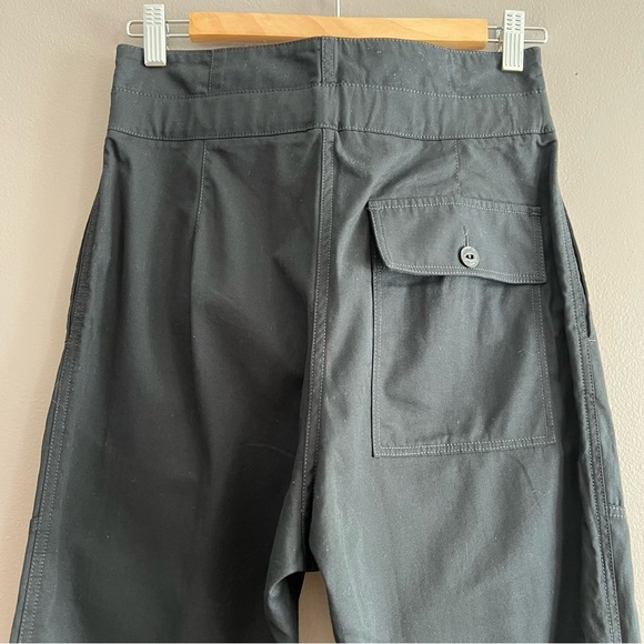 Rag & Bone Women's Belted Hunter Pants Cropped Pleated Front High Rise Black 25 - Picture 6 of 16